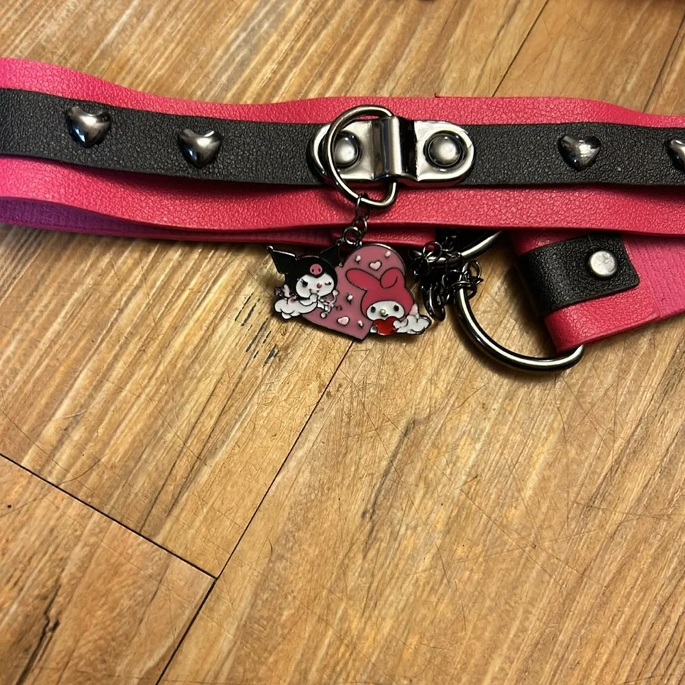 Pink and Black Choker Set